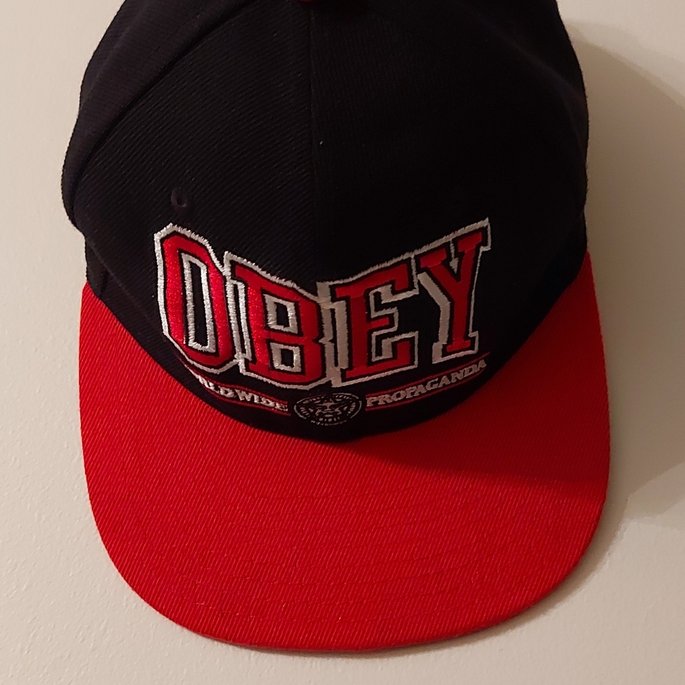 Obey worldwide propaganda strapback hat